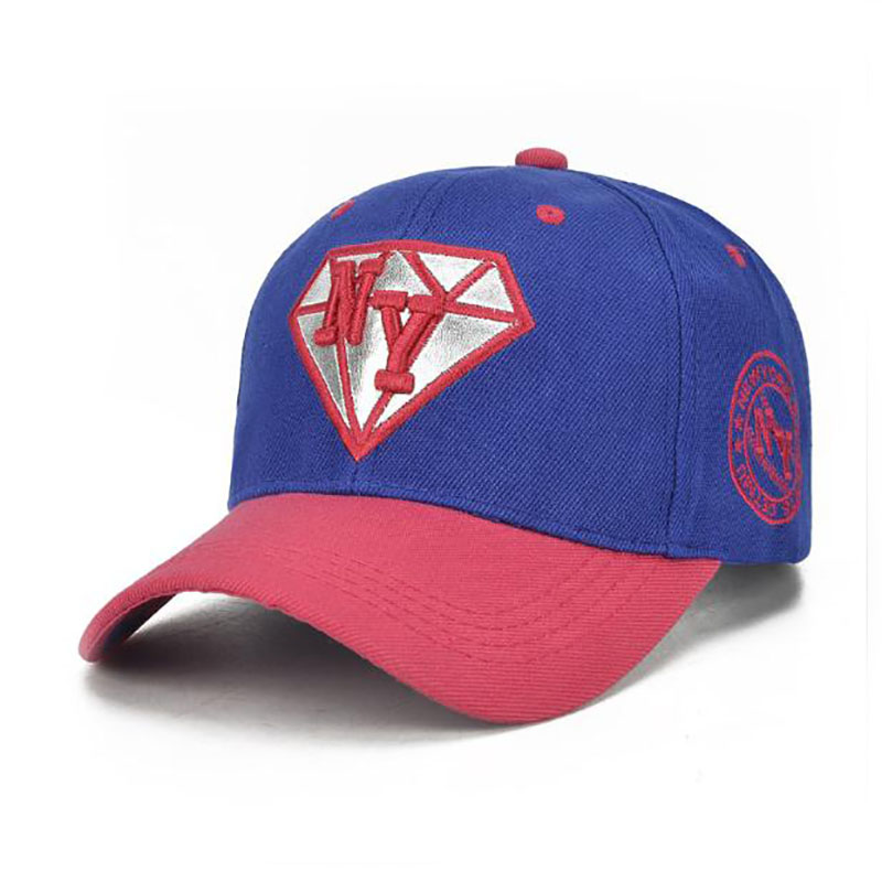 時(shí)尚立體繡棒球兒童帽定做